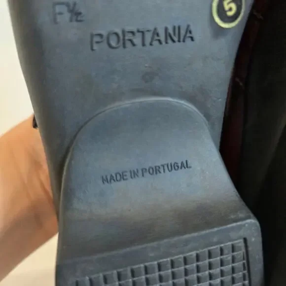 Portania Mary Jane Comfort Shoes Brown Size 8 Width F1/2 Made in Portugal - Picture 8 of 9
